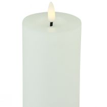 daiktų LED žvakių laikmatis tikro vaško balta kaimiška išvaizda Ø7cm H15cm