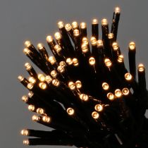 LED lempučių grandinė 144 juoda, šilta balta lauke 1,2m