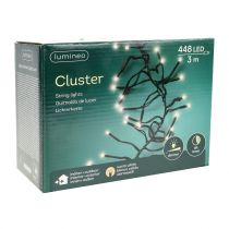 daiktų LED šviesos grandinėlė juoda, šilta balta 448 lauke 3m