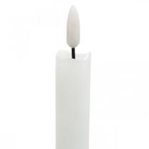 daiktų LED žvakių vaško stalo žvakė šiltai balta baterijai Ø2cm 24cm 2vnt
