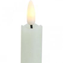 LED žvakių vaško žvakių kremas akumuliatoriui Ø2cm 24cm 2vnt