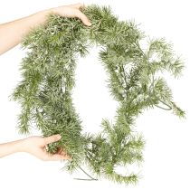 daiktų Dekoratyvinė maumedžio girlianda atmosferiniam kambario dizainui, 250 cm