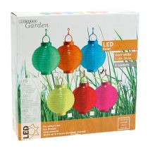 daiktų Žibintas LED su saulės baterija 20cm mėlynas