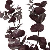 daiktų Ilgos dekoratyvinės dirbtinės eukalipto šakelės violetinės 103cm 2vnt