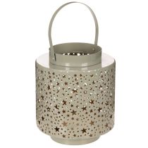 daiktų Žibintas su žvaigždžių raštu, metalinis, žalias, 31 cm