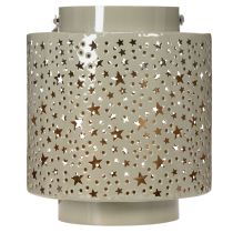 daiktų Žibintas su žvaigždžių raštu, metalinis, žalias, 31 cm