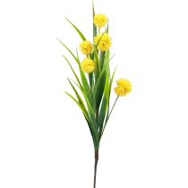 Dirbtinės gėlės rutulinė gėlė aliuminis dekoratyvinis svogūnas dirbtinis geltonas 45cm