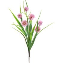 Dirbtinės gėlės rutulinė gėlė aliuminis dekoratyvinis svogūnas dirbtinis rožinis 45cm