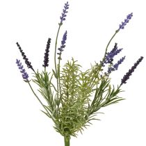 daiktų Levandų dekoravimas Dirbtinių augalų kekė Violetinė 36cm