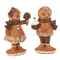 daiktų Gingerbread Man Gingerbread Woman Kalėdų Ruda H11cm 2vnt