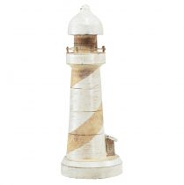 daiktų Švyturys Wood Maritime Decoration Natural White Ø10.5cm H28.5cm
