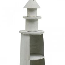 daiktų Lighthouse Shabby Chic Cream Maritime Deco Ø13cm H41.5cm
