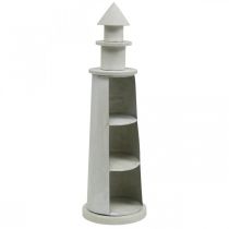 daiktų Lighthouse Shabby Chic Cream Maritime Deco Ø13cm H41.5cm