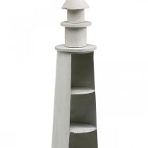 daiktų Lighthouse Shabby Chic Cream Summer Decoration Maritime Ø14.5cm H51cm