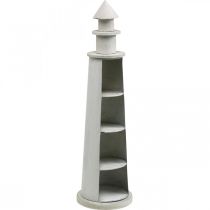 daiktų Lighthouse Shabby Chic Cream Summer Decoration Maritime Ø14.5cm H51cm