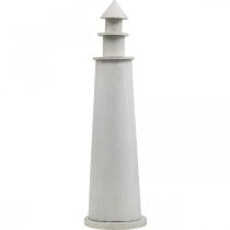 daiktų Lighthouse Shabby Chic Cream Summer Decoration Maritime Ø14.5cm H51cm
