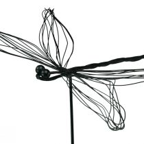 daiktų Dragonfly metalo metalo figūrėlės gėlių kištukas W28cm 2vnt