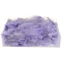 daiktų Purple Feathers Fluffy Craft Supplies Spring 5-10cm 20g