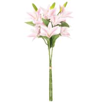 daiktų Dirbtinė lelija, stiebo formos dekoracija, 68 cm, 3 dalys