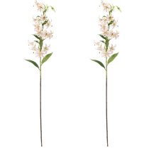 daiktų Dirbtinė lelija kaip gėlės stiebas elegantiškam ir nereikalaujančiam priežiūros dekoravimui, 82 cm, 2 vnt.