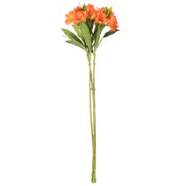 daiktų Dirbtinė alstroemerija, oranžinė gėlė, dirbtinė puokštės dekoracija, 75 cm, 3 vnt.