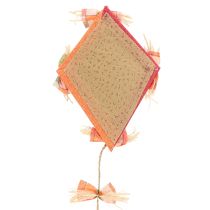 daiktų Juokingas dekoratyvinis drakonas pakabinimui oranžinis 18×26 cm 2 vnt.