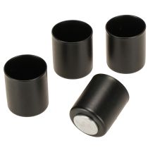 daiktų Magnetinė žvakidė, juodo metalo, 3 cm aukščio, 4 vnt.