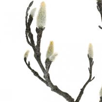 Spring Magnolia Branch pumpuras Dirbtinis šakelė Ruda Balta L100cm