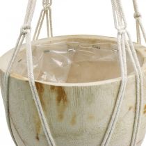 Macrame pakabinamas krepšelis boho stiliaus augalų vazonas Ø22cm
