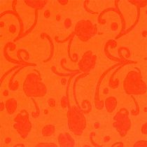 Rankogalių popierius oranžinis su raštu 25cm 100m