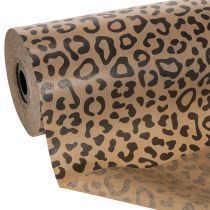 daiktų Rankogalių popierius, leopardo raštas, ritinėlis 25 cm 100 m, dovanų pakavimui