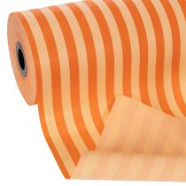 daiktų Antrankių popieriaus ritinėlis, oranžinės spalvos dryžuotas, 25 cm x 100 m