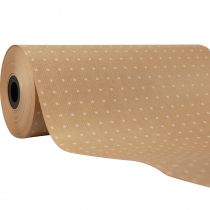 daiktų Rankogalių popierinis minkštas popierius natūralūs taškeliai 25cm 100m