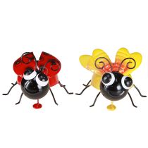 daiktų Ladybug Bee Metal Dekoracija su magnetu Asorti 9,5cm 2vnt