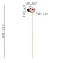 daiktų Boružėlių dekoratyvinės figūrėlės gėlių vazonams ir gėlių kompozicijoms pavasario dekoracijoms, 32 cm, 16 dalių