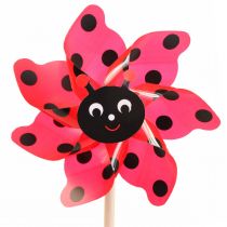 Ladybug Pinwheel Garden Decoration Windmill Red Ø16.5cm