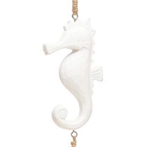 daiktų Jūrų dekoravimo girlianda Driftwood Shells Seahorse White 55cm