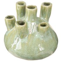 daiktų Maritime Decoration Vaza Coral Design Šviesiai žalia Ø14.5cm H14cm