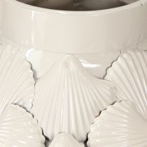 daiktų Maritime Decoration Vaza Metalinės vazos korpusai Pilkai Balta Ø24cm H31.5cm