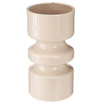 daiktų Metalinė gėlių vaza Cappuccino Ruda emalis Ø9cm A17,5cm