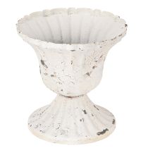 daiktų Metalinis dekoratyvinis puodelis Small Shabby Chic White Ø8,5cm H8cm 2vnt