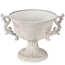 daiktų Metalinis dekoratyvinis trofėjus su rankenomis vintažinės pilkos spalvos rūdys H18,5cm