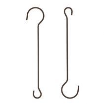 daiktų Metalinis kabliukas 15cm rudas 12 vnt