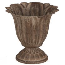 daiktų Metalinis puodelis Antique Look Planter Pilka Ruda Ø10cm A9,5cm