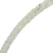 daiktų Dekoratyvinis metalinis žiedas ant medinio stovo stalo dekoravimui, 43 cm