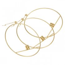 daiktų Žvakidė auksinio metalo dekoratyviniam žiedui kabinti Ø25cm 3vnt