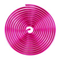 Metalinė sraigė viela sraigė rožinė 2mm 120cm 2vnt
