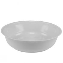daiktų Metalinis dubuo dubuo baltas dubuo emalio išvaizda Ø25cm H7cm