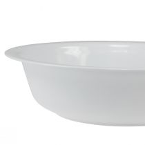 daiktų Metalinis dubuo baltas dubuo emalio išvaizda Ø36cm H9,5cm