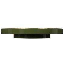 daiktų Dekoratyvinis padėklas žalias su auksiniu kraštu, modernus, 30 cm